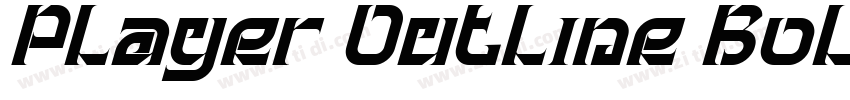 Player Outline Bold字体转换 Player Outline Bold字体转换